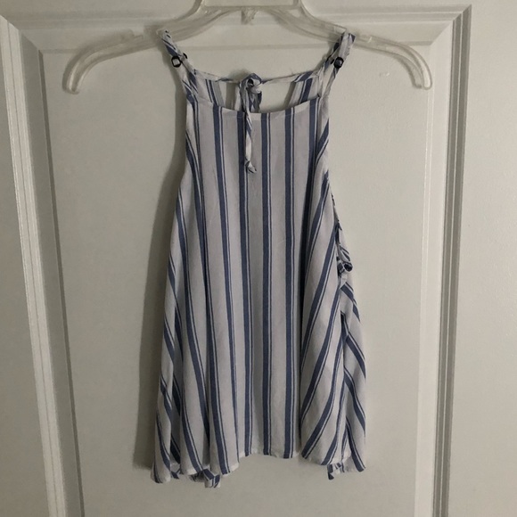 Blue and White Striped Tank Top - Picture 1 of 1